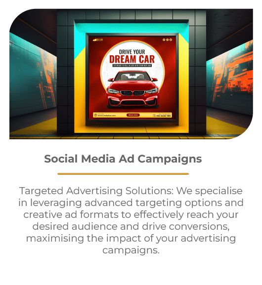 Social media ad campaigns created by Social media marketing management team.